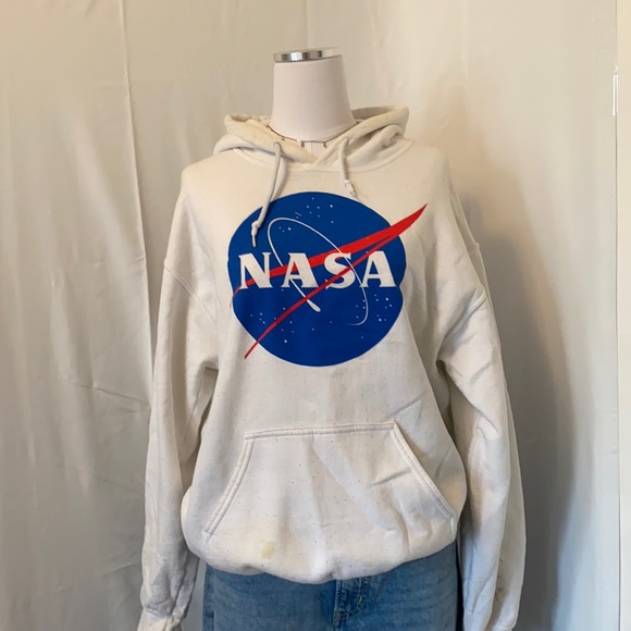 White NASA Hoodie - Picture 1 of 4